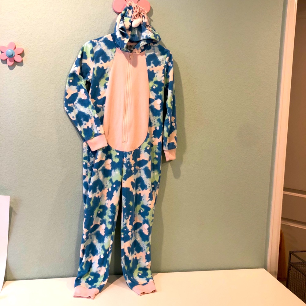 Super cozy unicorn onesie!